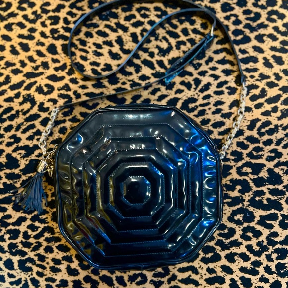 Vintage Pantera Patent Leather Handbag Purse Retro - Picture 2 of 8